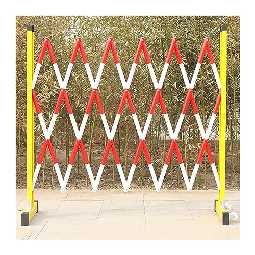 ZONSHJDKR Einziehbarer Zaun Einziehbares Sicherheitstor for die Einfahrt mit Rollen zur Kontrolle von Schulbesuchern(Rosso,47x39in) von ZONSHJDKR