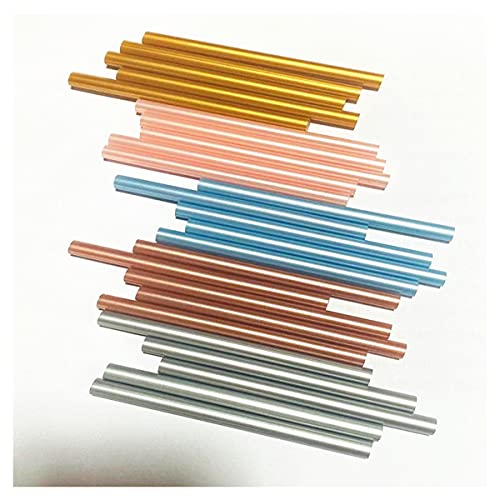 ZONSHJDKR Klebestifte 50 Teile/los 11mm X 190mm Klebestifte, Elektrowerkzeug Schmelzklebestift(5 Color Mix) von ZONSHJDKR