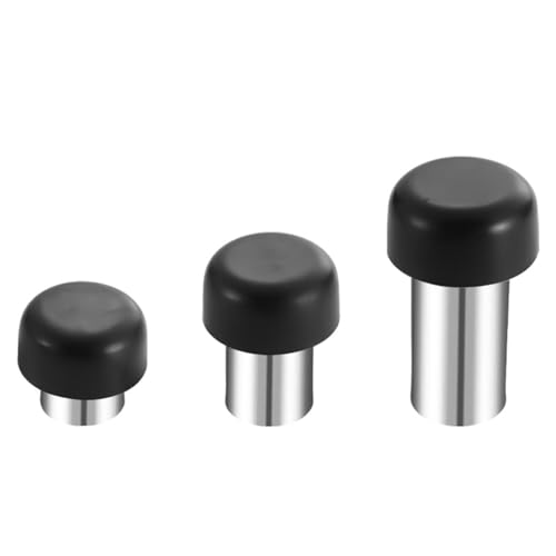 ZONSHJDKR Magnetischer Türstopper Bodentürstopper, Edelstahl, Hotel, stumme Antikollisions-Türstopper aus Gummi for das Home Office(60mm) von ZONSHJDKR