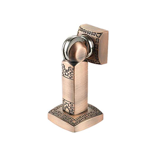ZONSHJDKR Magnetischer Türstopper Bodentürstopper Lufttürabsaugung Doppelzweck-Türstopper for Haushalt und Badezimmer for Home Office Commercial(Red Bronze) von ZONSHJDKR