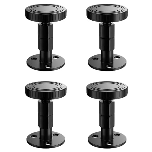 ZONSHJDKR Möbelerhöhungen Schwarze Betterhöhungen, verstellbare Sofaerhöhungen, Möbelheber aus Metall, 4-teilige Stützbeine, for Tisch, Couch, Nachttische, Schreibtisch, Edelstahl + PP(62 80mm) von ZONSHJDKR