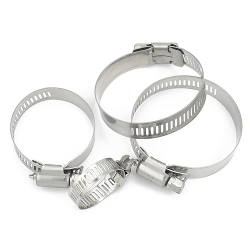 ZONSHJDKR Schlauchschellen 5/10 Stück 8 bis 152 mm 304 Edelstahl Einstellbare Antriebskraftstoffleitung Schneckengröße Clip Hoop Schlauchschelle, 18,29 10 von ZONSHJDKR