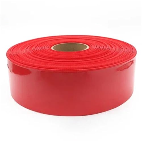 ZONSHJDKR Schrumpfschläuche 1 Meter 85 mm ~ 350 18650 Schrumpfschlauch, Wickelhülle, PVC-Schrumpfschlauch, Folienhülle, Hülle, Stück(Red,103mm) von ZONSHJDKR