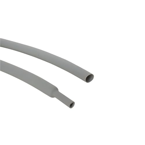 ZONSHJDKR Schrumpfschläuche 1M Silicagel-Schrumpfschlauchhülse 2mm 3mm, 1:1,7 Silikon-Schrumpfschlauch Schwarz Grau, Elektrischer Schrumpfschlauch Kleiner Durchmesser(Gray,2.5MM) von ZONSHJDKR