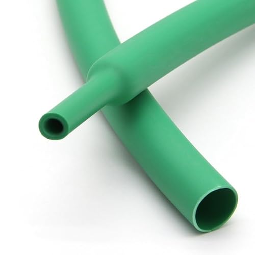 ZONSHJDKR Schrumpfschläuche Transparenter Schrumpfschlauch, Wire Wrap-Anschluss, Verhältnis 2:1, 1 Meter Länge(Green,4MMX1meter) von ZONSHJDKR