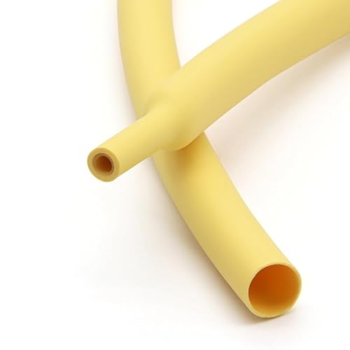 ZONSHJDKR Schrumpfschläuche Transparenter Schrumpfschlauch, Wire Wrap-Anschluss, Verhältnis 2:1, 1 Meter Länge(Yellow,14mmX1meter) von ZONSHJDKR