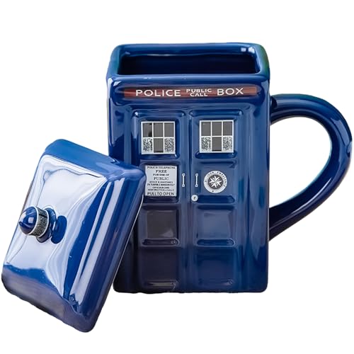 ZONSUSE Lustige Polizeibox Keramiktasse mit Deckel, quadratische Keramik-Kaffeetasse, fasst 450 ml Ihres Lieblingskaffees, Tees oder anderer Getränke, kreatives Geschenk, für Kinder und Männer, 425 ml ZONSUSE Lustige Polizeibox Keramiktasse mit Deckel, quadratische Keramik-Kaffeetasse, fasst 450 ml Ihres Lieblingskaffees, Tees oder anderer Getränke, kreatives Geschenk, für Kinder und Männer, 425 ml von ZONSUSE