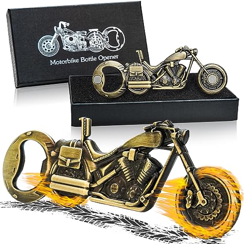 ZONSUSE Magnetischer Motorrad Flaschenöffner, Vintage Motorrad Bieröffner, Einzigartiger Flaschenöffner für Bar, Biergeschenke für Männer, Geburtstags, Weihnachts und Vatertagsideen Geschenke (B1) von ZONSUSE