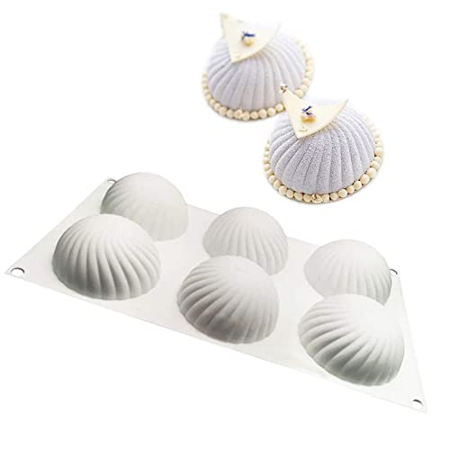 ZOOENIE 3D Silikon-Formen Geräte für die Kuchenverzierung, Mousse-Form, Backwaren, Desserts Form, Kuchenform, für das Cupcake Backen, Seife Backform, Gelee, Pudding, Schokolade (Strudel) von ZOOENIE