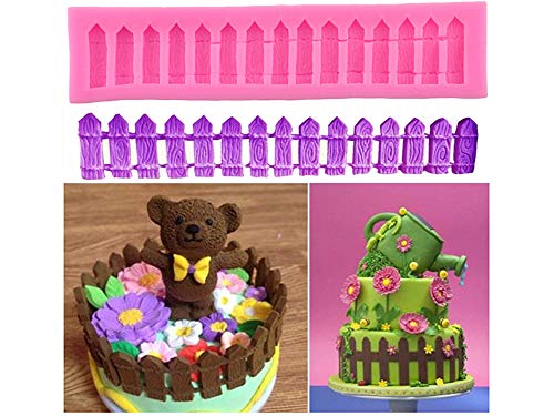 ZOOENIE DIY Zaun Silikon Form Fondant Kuchen Backen Werkzeuge Silikon Formen Gebäck Kuchen Dekorieren Werkzeuge von ZOOENIE