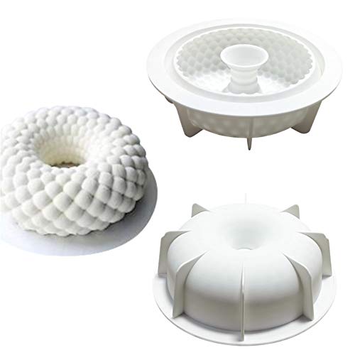 ZOOENIE Neue Shakyamuni Fisch Skala Geformt 3D Silikon Form DIY Runde Kranz Garland Mousse Schokolade Mould Kuchen Dekoration Werkzeuge Backformen (Sakyamuni) von ZOOENIE