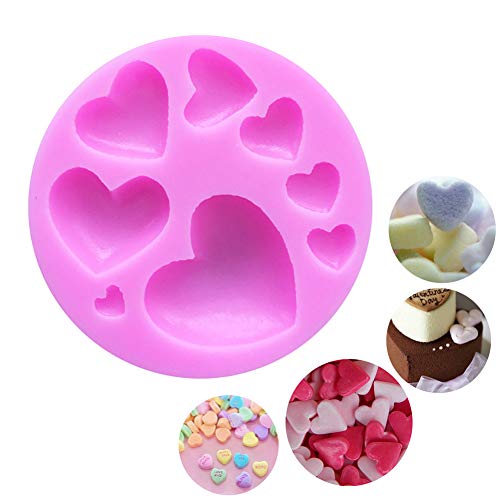 ZOOENIE Silikon Form 8 Löcher Herz Form Schokolade Seife Form Kuchen Schablonen Küche Gebäck DIY Werkzeuge Kuchen Dekorieren Werkzeuge von ZOOENIE