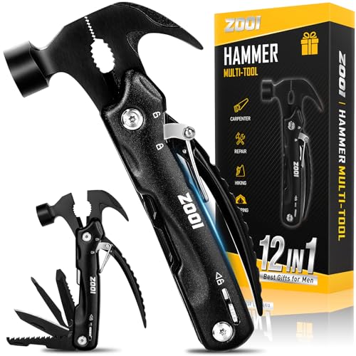 ZOOI Geschenke für Männer, Gadgets Geburtstagsgeschenk für Männer, Männergeschenke, Geschenke für Papa Weihnachtsgeschenke Adventskalender Füllung Männe r, 12 in 1 Multitool Camping Zubehör von ZOOI