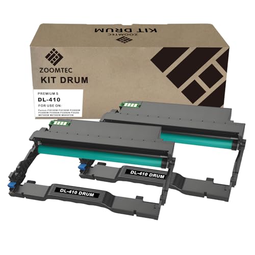 ZOOMTEC 2X DL-410 DL410 DL 410 Trommel-Set kompatibel mit Drucker P3010DW P3300DW P3300DN P3020D M6700DW M6808FDW M7108DW M7200FDW M7208FDW M7300FDW M73300FDW M73300FDW M73300FDW M7308FDW (2X Black) von ZOOMTEC