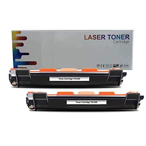 ZOOMTEC TN1050 Tonerkassette kompatibel mit Brother HL-1110 HL-1112 HL-1210W HL-1212W DCP-1510 DCP-1512 DCP-1610W DCP-1612W MFC-1810 MFC-1910 MFC-1910W(Farbe: Schwarz 2 Pack) von ZOOMTEC