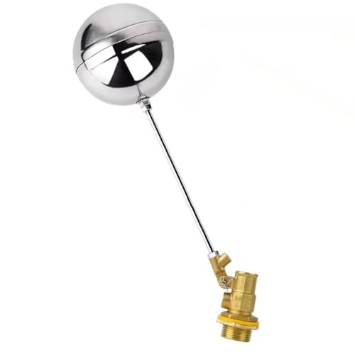 1 Stück 1/2 Zoll 3/4 Zoll 1 Zoll Doppelwinkel-Kupfer-Schwimmerkugelhahn, Schwimmerventil for Wassertank/Eimer/Turm/Kühlturm (Farbe: 1 Zoll)(1) von ZOOPH