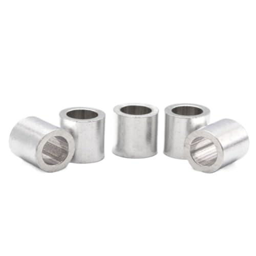 Drahtklemmen, 5–100 Stück M1 M1.2 M1.5 M2 M2.5 M3 M4 M5 M6 M8 M10 runde Aluminium-Aderendhülsen, Crimpklemmen for Heimwerker, Handwerk, Kabelmanagement(M1.2 100pcs) von ZOOPH