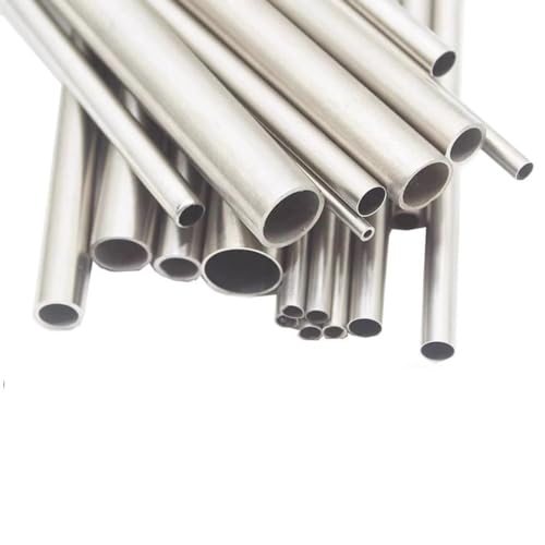 Edelstahl-Rundrohr, Rundkapillare 304 Edelstahl OD 0,3~12 mm ID 0,1~11 mm Länge 250mm~500mm Nahtloses gerades Rohr (Größe : 8x7x250mm 1pcs)(6x3x250mm 1pcs) von ZOOPH