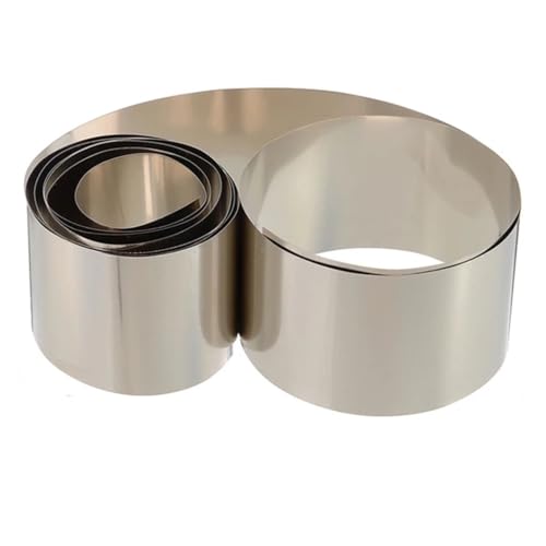 Edelstahlfolienband, 1 Stück Dicke 0,01 mm - 0,1 mm Edelstahlstreifen Stahlblech Dünn SS304 Edelstahlplatte/Folie Korrosionsbeständigkeit (0,3 x 100 x 1000 mm)(0.2x100x1000mm) von ZOOPH