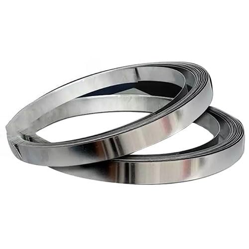 Edelstahlfolienband, 5 Meter 304 Edelstahlfolienstreifen, Dicke 1,2 mm, Breite 12 mm, 15 mm, 20 mm, 30 mm, dünnes Blech, Verpackungsbinder, 1 Stück (12 mm x 5 m)(12mm*5m) von ZOOPH