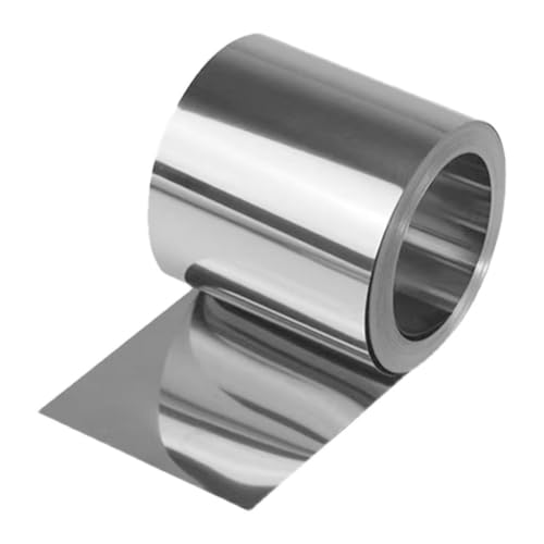 Edelstahlfolienband, 5 Meter 304 Edelstahlfolienstreifen, Dicke 1,2 mm, Breite 12 mm, 15 mm, 20 mm, 30 mm, dünnes Blech, Verpackungsbinder, 1 Stück (12 mm x 5 m)(30mm*5m) von ZOOPH