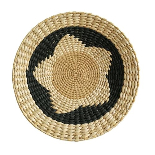 Handgemachte Tischsets, Runde Boho Rattan Natur handgewebte Tischsets Wasserhyazinthe Tischsets, for Esstisch(A13,20cm) von ZOOPH