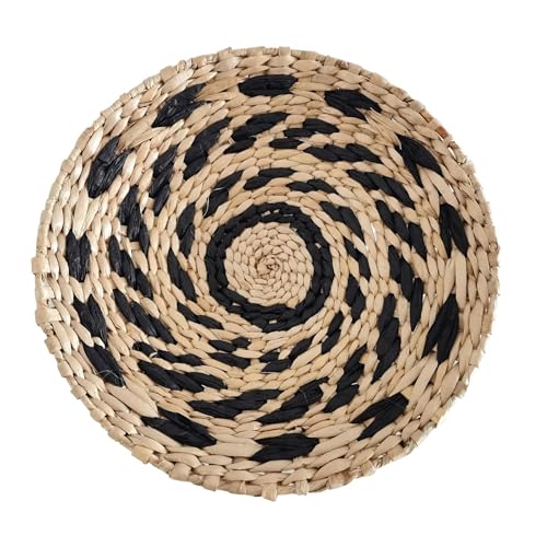 Handgemachte Tischsets, Runde Boho Rattan Natur handgewebte Tischsets Wasserhyazinthe Tischsets, for Esstisch(A2,25cm) von ZOOPH