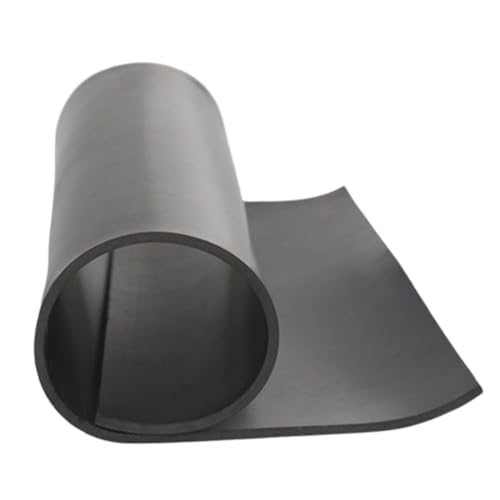 Hochwertige Industrie-Gummiplatte, 500 x 500 mm, schwarze quadratische Gummiplatte, dicke 1/2/3/4/5/6 mm, hochtemperaturbeständige weiche Gummiplatte, Gummiplatten 1 Stück (1 mm)(6mm) von ZOOPH