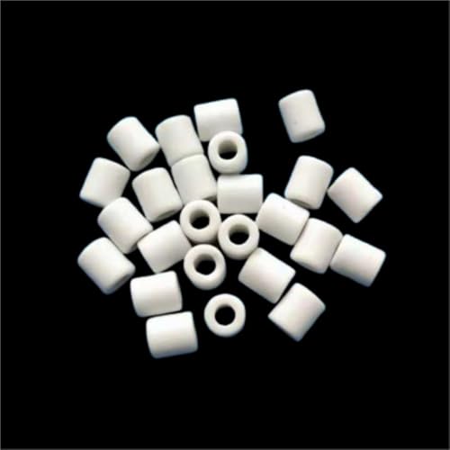 Industrielle Keramik-Isolierstäbe, 20 Stück Keramik-Abstandshalter-O-Ring ID 3,5/2/4,4 mm, hochreines Aluminiumoxid-Keramikrohr for Hochtemperatur-Werkzeugteile (3,5 x 8 x 5 mm)(2x5x6mm) von ZOOPH