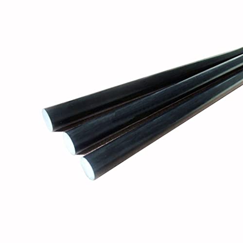 Premium-Fiberglasstäbe, 10 Stück, hohe Elastizität, Länge 500 mm, Glasfaser-Vollstab, for verschiedene Stützstäbe, Glasfaserrohr, Schwarz (Farbe: 10 Stück 6,0 x 500 mm)(5.5x500mm) von ZOOPH