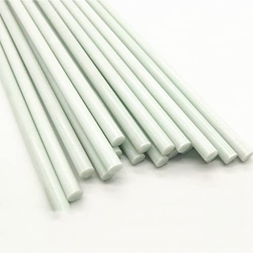 Premium-Fiberglasstäbe, 5 Stück weiße Glasfaserstäbe, elastische Fiberglas-Isolierstäbe, for DIY-Modellmaterialstäbe, runde Vollstäbe, 1000 mm (Größe: 9 mm)(20mm) von ZOOPH