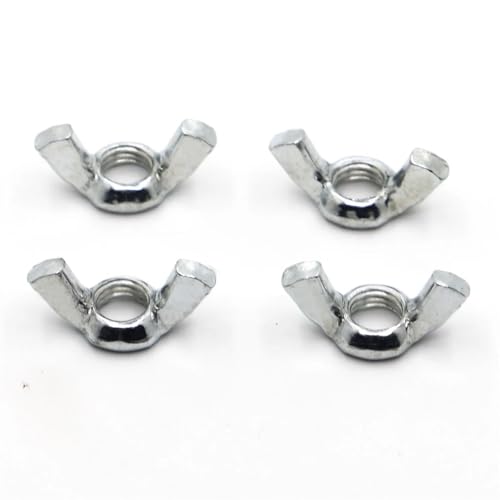 Premium-Flügelmuttern aus Zinklegierung, 5/10 Stück Flügelmuttern aus Edelstahl 304 M3 M4 M5 M6 M8 M10 M12, Mutter handfest anziehen (M12 5 Stück)(M3 10pcs) von ZOOPH