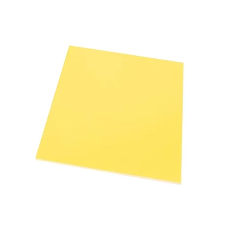 Premium-Glasfaserplatte, 3240 FR-4-Harzplatte, Glasfaser, Dicke 1 mm, for antistatische FR4-Glasfaserplatten, gelbe Epoxidplatte (100 mm x 100 mm)(100MM x 100MM) von ZOOPH