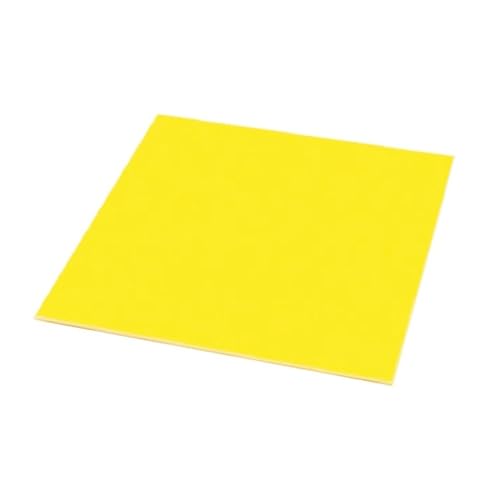 Premium-Glasfaserplatte, gelbe FR4-Glasfaserplatte, Harzplatte, Glasfaserstärke 1,5 mm, for 3D-Druck, DIY-Harzplatte, Glaszubehör (500 x 300 mm)(200x200mm) von ZOOPH