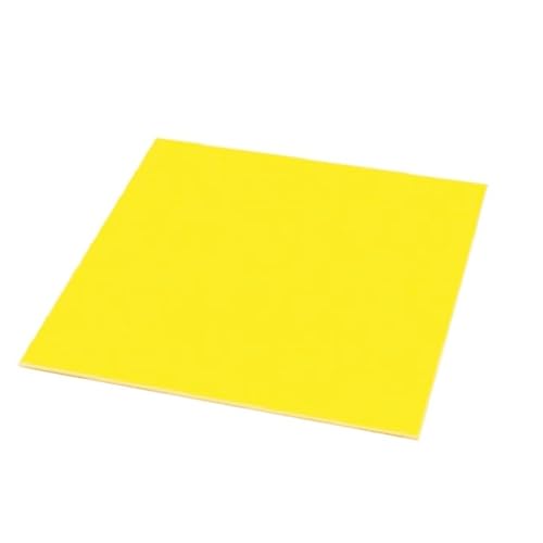 Premium-Glasfaserplatte, gelbe FR4-Glasfaserplatte, Harzplatte, Glasfaserstärke 2 mm, for 3D-Druck, DIY-Harzplatte, Glaszubehör (350 x 350 mm)(200x200mm) von ZOOPH