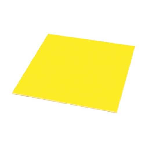 Premium-Glasfaserplatte, gelbe FR4-Glasfaserplatte, Harzplatte, Glasfaserstärke 3 mm, for 3D-Druck, DIY-Harzplatte, Glaszubehör (235 x 235 mm)(150x150mm) von ZOOPH