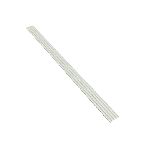 Premium-Glasfaserstangen, 10 Stück Glasfaserstangen, weiße massive Glasfaserstangen, Länge 1000 mm, for Zubehör zur Halterung von Arch UAV-Zeltdrachen (9,5 x 100 cm)(6x100cm) von ZOOPH