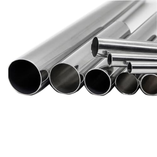 Rundrohr aus Edelstahl, nahtloses Edelstahlrohr, runde Kapillare, 100 mm, 250 mm, 500 mm lang, Metallrohrverschraubung (Farbe: Länge 250 mm, Größe: 6 x 0,5 mm, 1 Stück)(Length 250mm,2.4x0.2mm 1pc) von ZOOPH