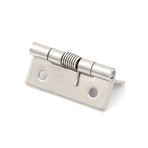 Schrankscharniere, 1 Stück, 5,1 cm lang, Edelstahlscharnier, selbstschließendes Eckfeder-Türscharnier, Möbelschrank-Reparatur, Hardware-Zubehör, Scharniere Schrankscharniere, 1 Stück, 5,1 cm lang, Edelstahlscharnier, selbstschließendes Eckfeder-Türscharnier, Möbelschrank-Reparatur, Hardware-Zubehör, Scharniere von ZOOPH