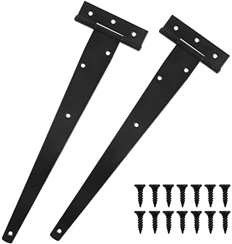 Schrankscharniere, 2 Stück, 12 Zoll/300 mm T-förmiges Scharnier, T-förmiges Scharnier, Dreiecksscharnier, geschlitzte Lagertür, 12 Zoll von ZOOPH