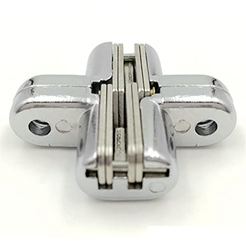 Schrankscharniere, 2 Stück, Möbel, verstecktes Kreuzscharnier, praktische unsichtbare Edelstahlscharniere, verdecktes Kreuztürscharnierlager 180° mit Schraube for Falttürscharniere Schrankscharniere, 2 Stück, Möbel, verstecktes Kreuzscharnier, praktische unsichtbare Edelstahlscharniere, verdecktes Kreuztürscharnierlager 180° mit Schraube for Falttürscharniere von ZOOPH