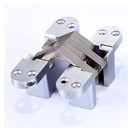 Schrankscharniere, Drehscharniere, versteckte Scharniere aus Edelstahl, 10 kg, 13 x 45 mm, integriertes, verdecktes Kreuz, schwer belastbares Falttürscharnier, Möbelbeschläge, Scharnierset Schrankscharniere, Drehscharniere, versteckte Scharniere aus Edelstahl, 10 kg, 13 x 45 mm, integriertes, verdecktes Kreuz, schwer belastbares Falttürscharnier, Möbelbeschläge, Scharnierset von ZOOPH
