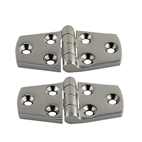 Schrankscharniere, Türscharniere, 2 Stück Edelstahlguss-Türbandscharniere mit 6 Löchern, hochglanzpoliert, Marinescharniere, Bootsbeschlägescharniere Schrankscharniere, Türscharniere, 2 Stück Edelstahlguss-Türbandscharniere mit 6 Löchern, hochglanzpoliert, Marinescharniere, Bootsbeschlägescharniere von ZOOPH