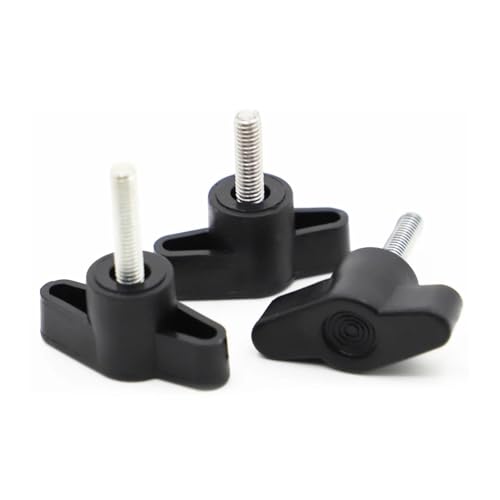 Schrauben, T-Typ-Kunststoffkopf, Griff-Rändelschraube, M5 M6 M8 Kopfdurchmesser 36 mm (50, M5)(40mm,M6) von ZOOPH