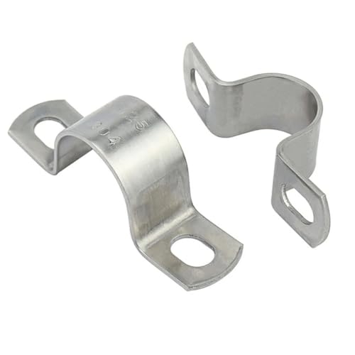 Verstellbare Rohrschelle, 1–10 Stück M8–M160, verdickte feste U-förmige Halterung/Schlauchschelle aus Edelstahl 304 und Wasserrohrschnalle (5 Stück M22)(5pcs M18) von ZOOPH