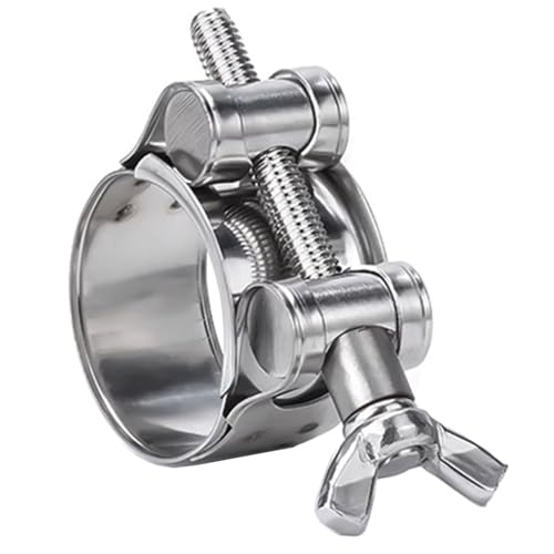 Verstellbare Rohrschelle, 1 Stück, 17–91 mm, Schmetterlingsgriff aus Edelstahl 304, starke Halsschelle, Schlauchschelle, Abluft-Wasserrohre, Abdichtung fester Werkzeuge (32–35 mm)(29 31mm) von ZOOPH