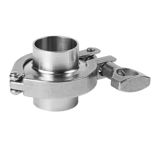 Verstellbare Rohrschelle, Schnellkupplungssatz aus Edelstahl 304, Sanitärklemme, DN8-DN500 Sanitär-Schnellkupplungsverbinder, 1 Stück (Größe: 48-64)(48 64) von ZOOPH