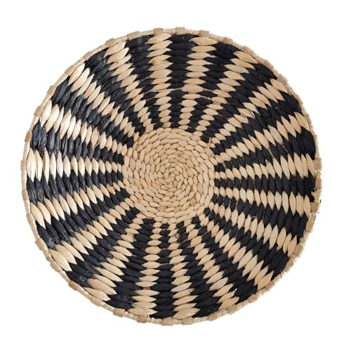 ZOOPH Handgemachte Tischsets, Runde Boho Rattan Natur handgewebte Tischsets Wasserhyazinthe Tischsets, for Esstisch(A1,25cm) von ZOOPH