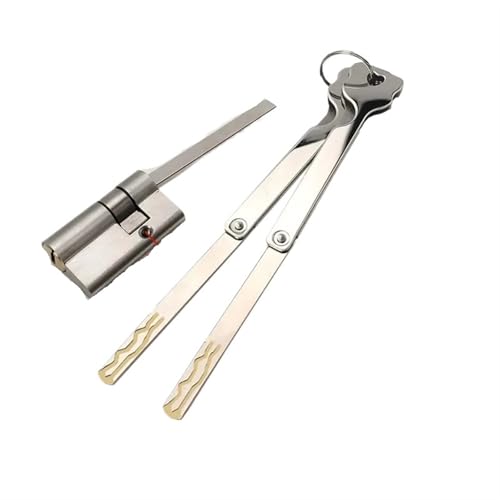 Zylinderschloss, Edelstahl Automatischer Fingerabdruck-Schließzylinder mit Kern der Klasse C und for die Diebstahlsicherung von Türen Notschlössern (Schwarz)(Sivert) von ZOOPH