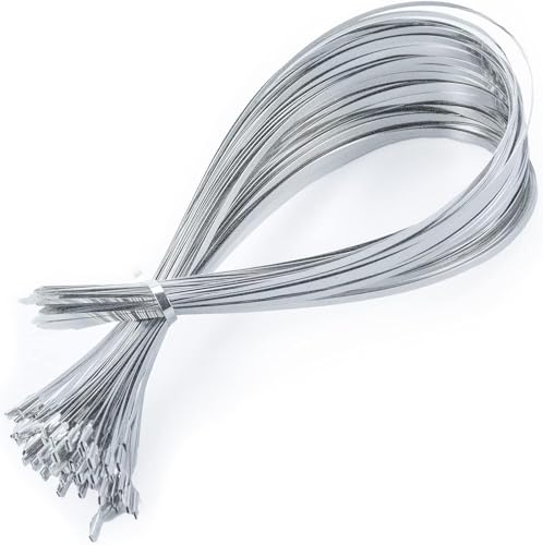 Edelstahl Kabelbinder 100 Stück, 600mm×4,6mm (V2A), Metall Kabelbinder Stark, Hitzeschutzband Befestigung, Zaunbau, Kabelmanagement. von ZOOSUNX